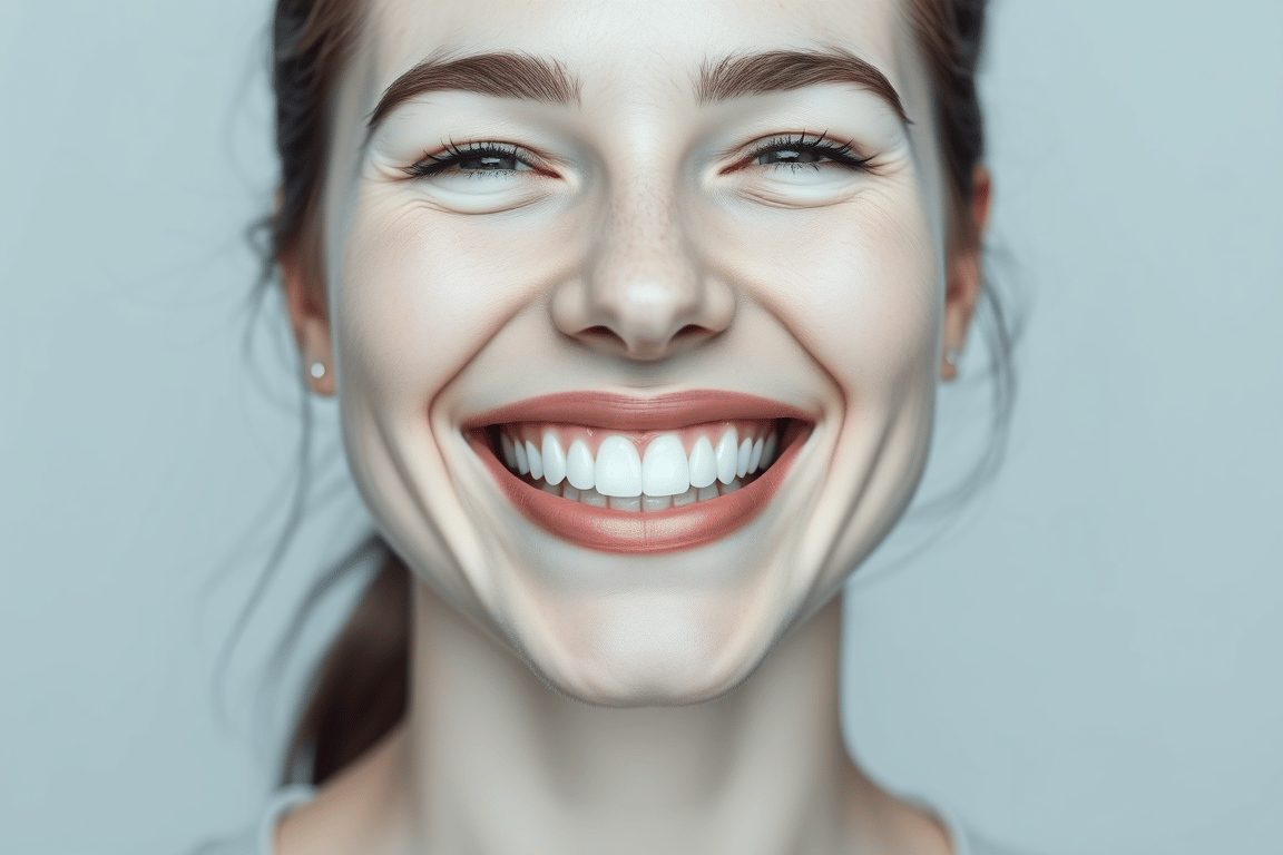 Happy patient with perfect smile